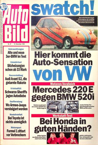 Deckblatt Auto Bild (47/1992)